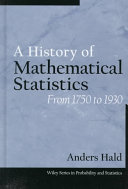 A History of Mathematical Statistics from 1750 to 1930
