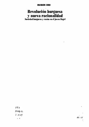 Revolución burguesa y nueva racionalidad