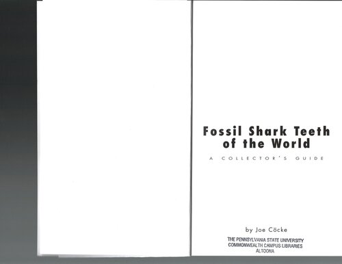 Fossil shark teeth of the world: A collector's guide