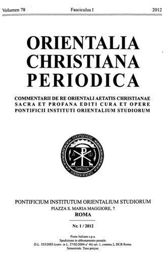 Orientalia Christiana Periodica