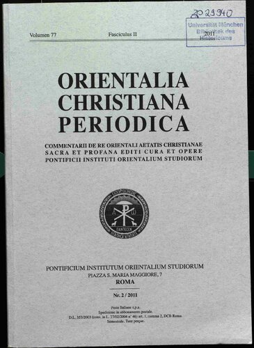 Orientalia Christiana Periodica