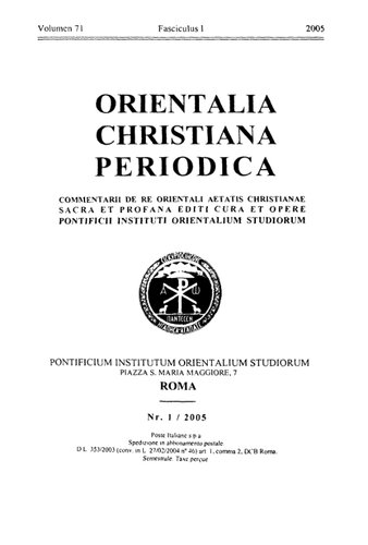 Orientalia Christiana Periodica