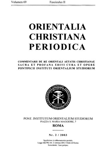 Orientalia Christiana Periodica