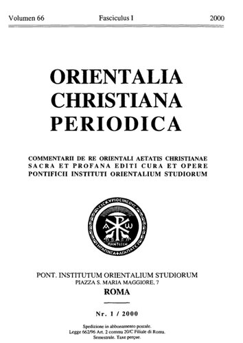 Orientalia Christiana Periodica