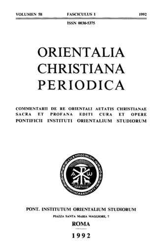 Orientalia Christiana Periodica