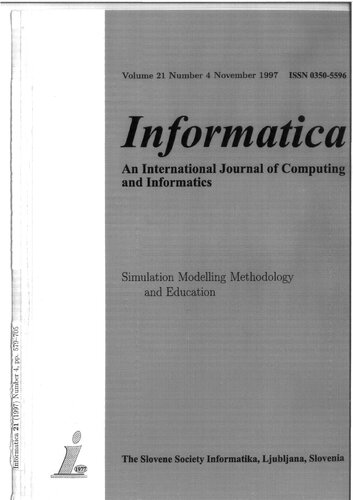 Informatica : An International Journal of Gomputing and Informatics