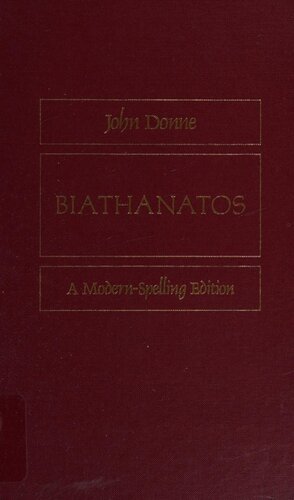 Biathanatos: A Modern-Spelling Edition
