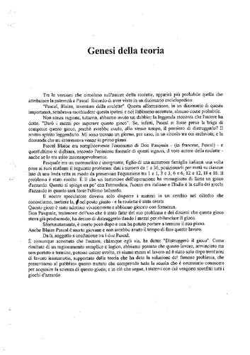 Nuova teoria scientifica del gioco della roulette e del 30 e 40