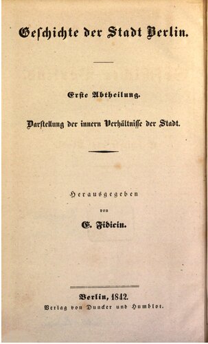 Geschichte der Stadt [Berlin]