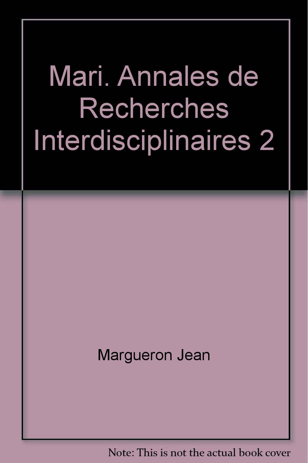 Mari, annales de recherches interdisciplinaires