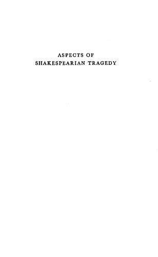 Aspects of Shakespearian Tragedy