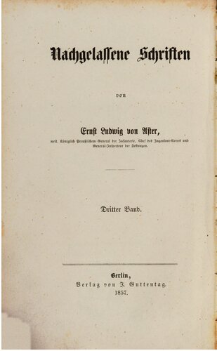 Gedanken über eine systematische Militär-Geographie