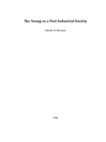 The Young in a Post Industrial Society