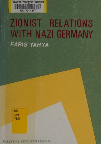 Zionist Relations with Nazi Germany