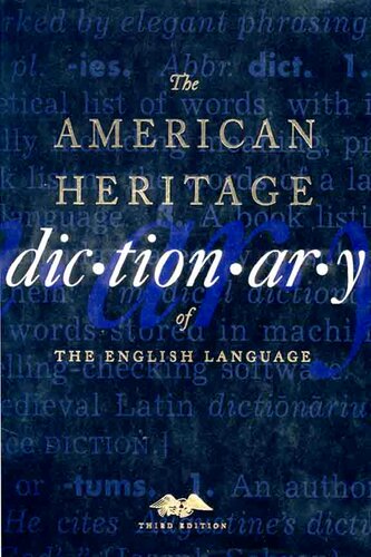 The American Heritage Dictionary of the English Language (Properly Bookmarked)