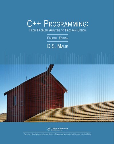 C++ Programming: From Problem Analysis to Program Design