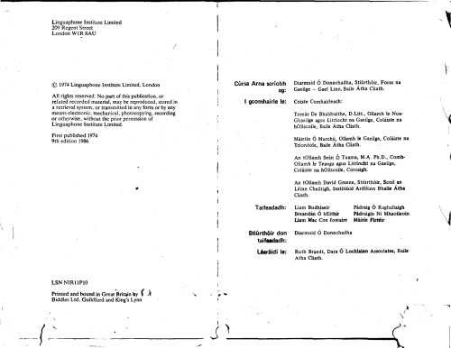 Irish Course: The Illustrated Book (Cúrsa Gaeilge) - Book + Audio