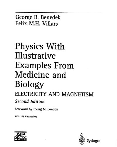 Physics, with illustrative examples from medicine and biology. Volume 3: Electricity and magnetism