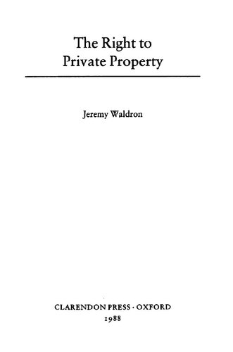 The right to private property