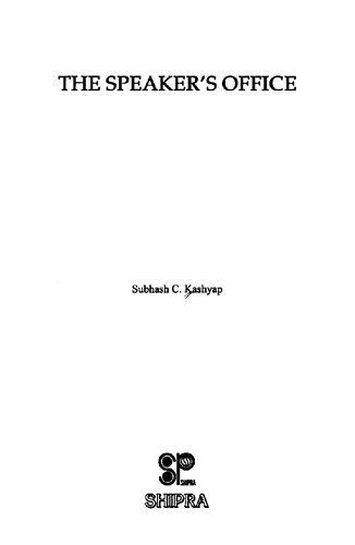 The speaker's office (Office of the speaker and speakers of Lok Sabha.)