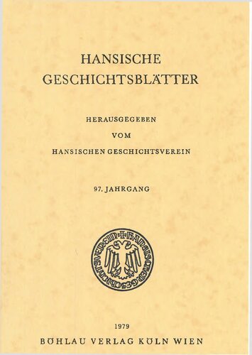 Hansische Geschichtsblätter