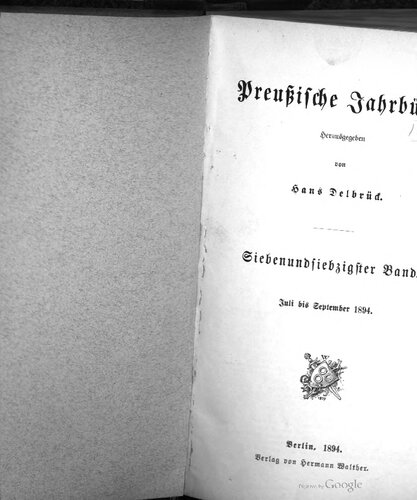 Preußische Jahrbücher