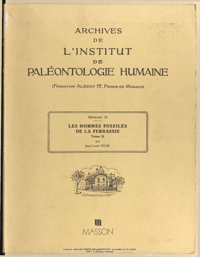 Les Hommes Fossiles de la Ferrassie, tome II. Les squelettes adultes (squelette des membres)