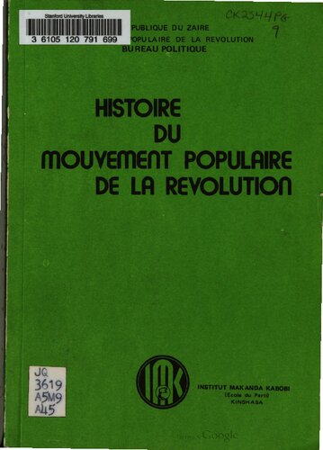Histoire du Mouvement populaire de la révolution