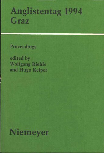 Anglistentag 1994 Graz