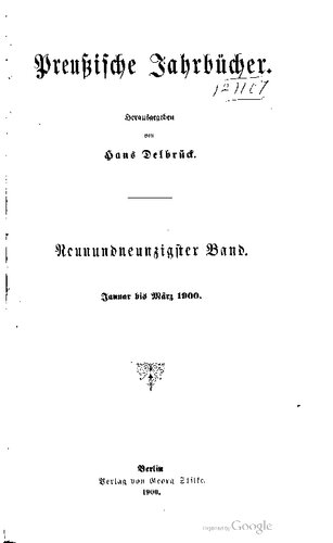 Preußische Jahrbücher