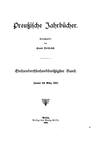 Preußische Jahrbücher