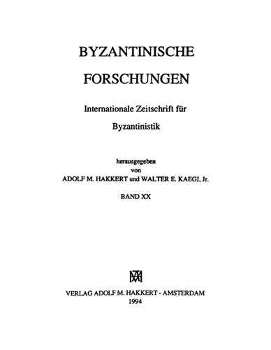 Byzantinische Forschungen