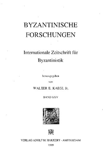 Byzantinische Forschungen