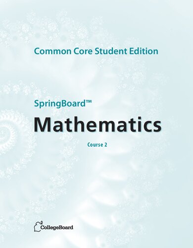 Springboard Mathematics: Course 2