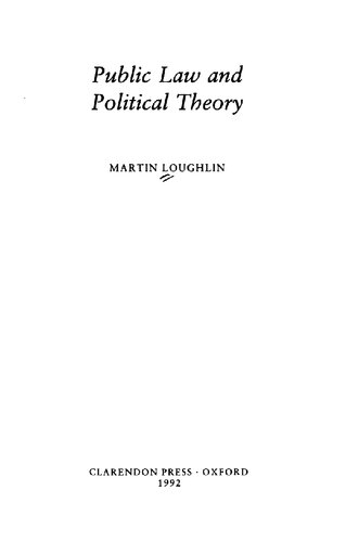 Public law and political theory