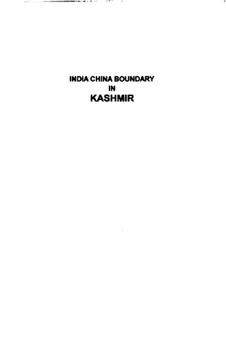 India China boundary in Kashmir