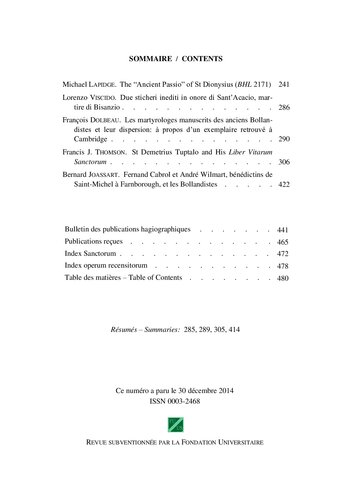 Analecta Bollandiana