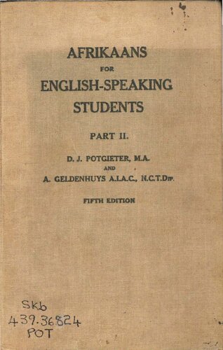 Afrikaans for English-speaking students. Part II