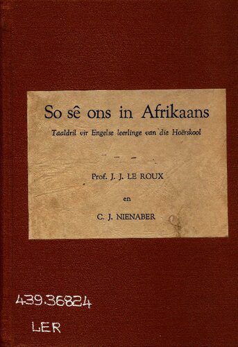 So sê ons in Afrikaans