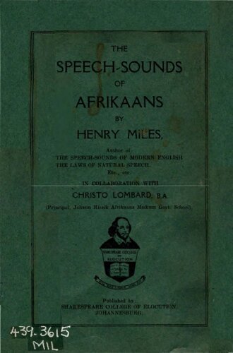 The speech-sounds of Afrikaans