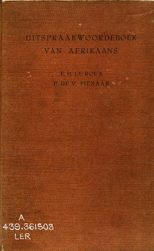 Uitspraakwoordeboek van Afrikaans