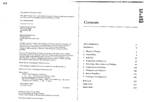 The Work of the Imagination