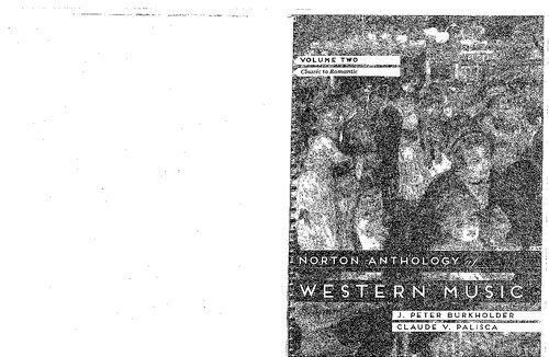 Norton Anthology of Western Music. Vol. 2: Classic to Romantic (7th Ed.)