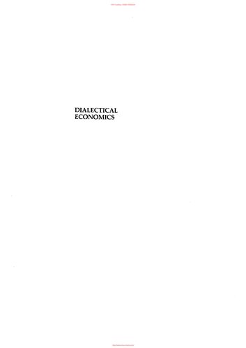 Dialectical economics: an introduction to Marxist political economy /