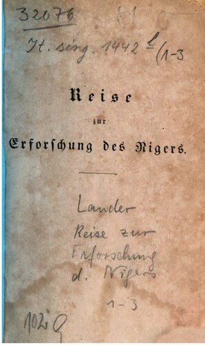 Reise zur Erforschung des Nigers bis zu seiner Mündung