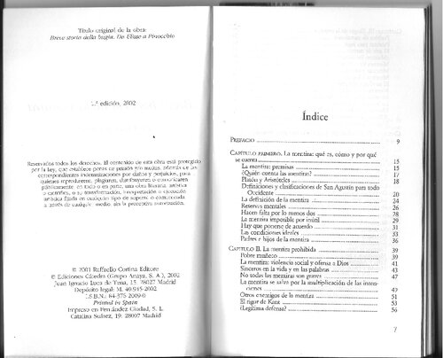 Historia de la mentira