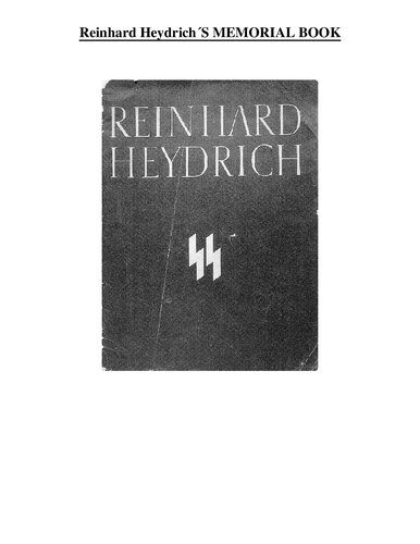 Reinhard Heydrich's Memorial Book - My Honour is Loyalty