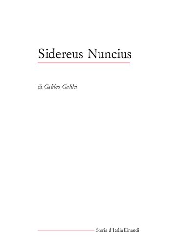 Sidereus Nuncius