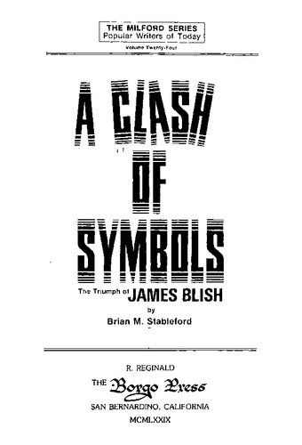 A Clash of Symbols: The Triumph of James Blish