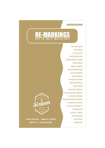 Re-Markings: a biannual journal of English Letters